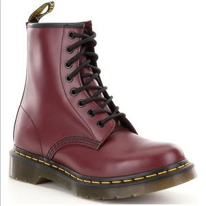 Burgundy Dr. Martens 👽